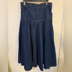Peddlers Vintage Denim Skirt
